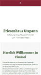 Mobile Screenshot of friesenhaus-utspann.de