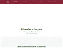 Tablet Screenshot of friesenhaus-utspann.de